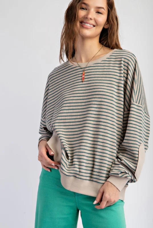 Mossy Forest Striped Top