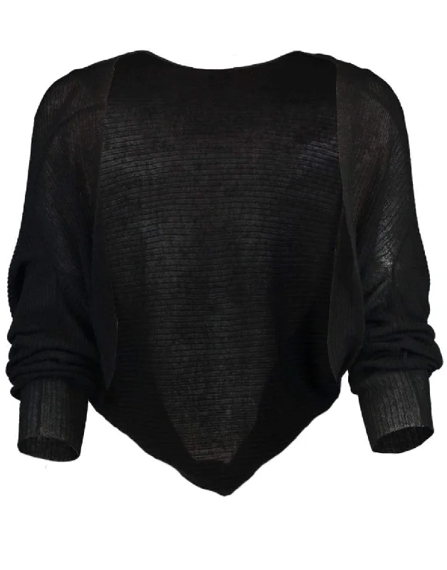 Black Kylie Cashmere Shrug