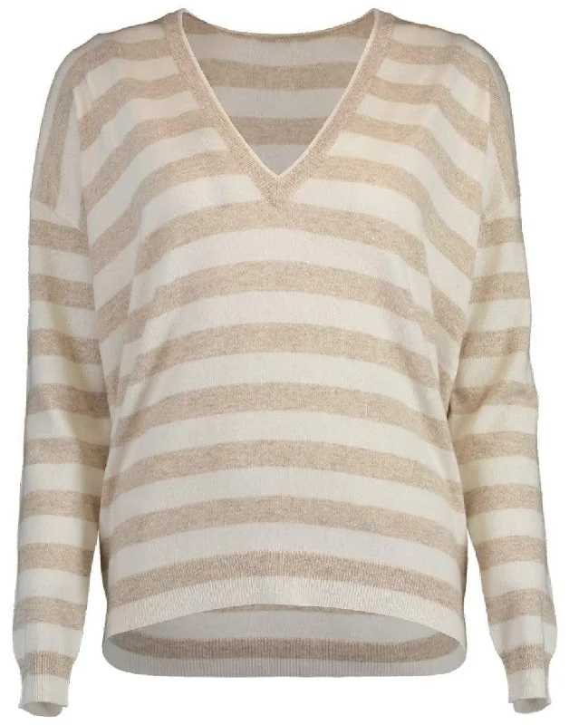 Boxy Striped Knit Sweater