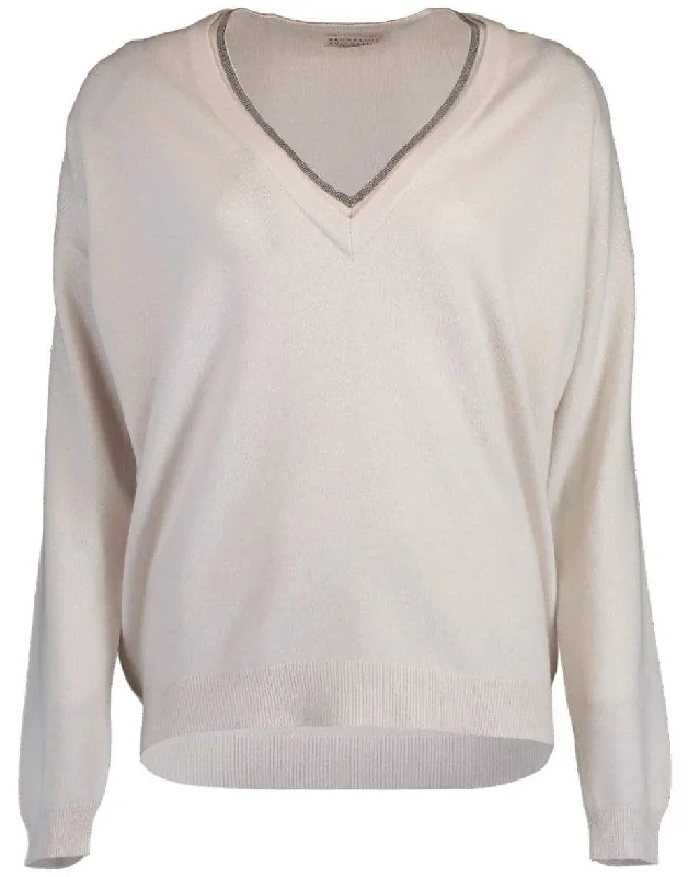 Cashmere V-Neck Boyfriend Sweater