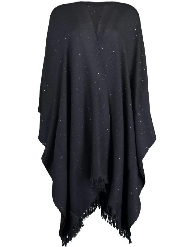 Sparkling Pailette Poncho