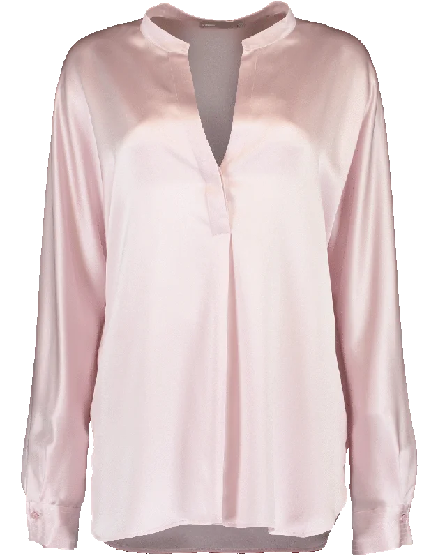 Pull On Silk Blouse