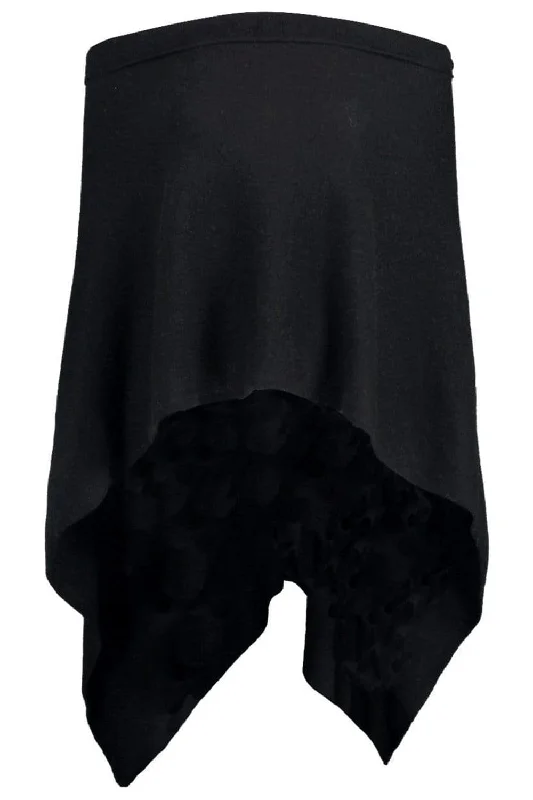 Ruana Poncho - Black