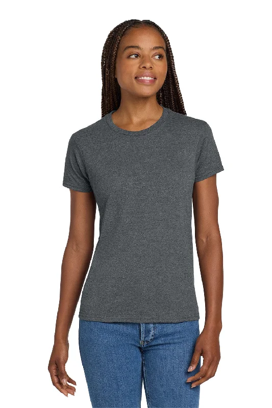 Gildan Womens Ultra Short Sleeve Crewneck T-Shirt - Heather Dark Grey