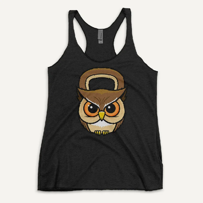 Owl Kettlebell Design Women's Tank Top