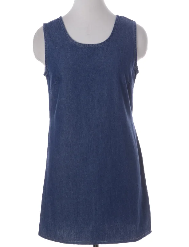 Label Heather Shortened Denim Dress