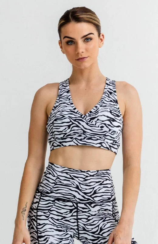 Jungle Sports Bra - Zebra