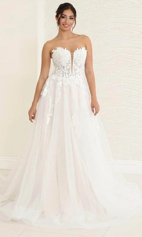 May Queen RQ8131 - Applique Sweetheart Bridal Gown