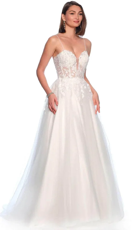 Dave & Johnny Bridal 11833 - 3D Applique Bridal Gown