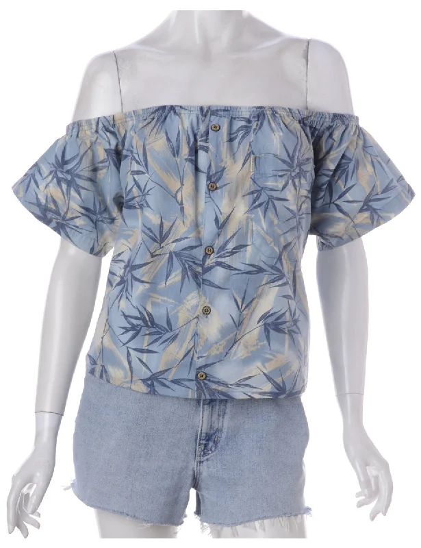 Label Hayley Hawaiian Off The Shoulder Top