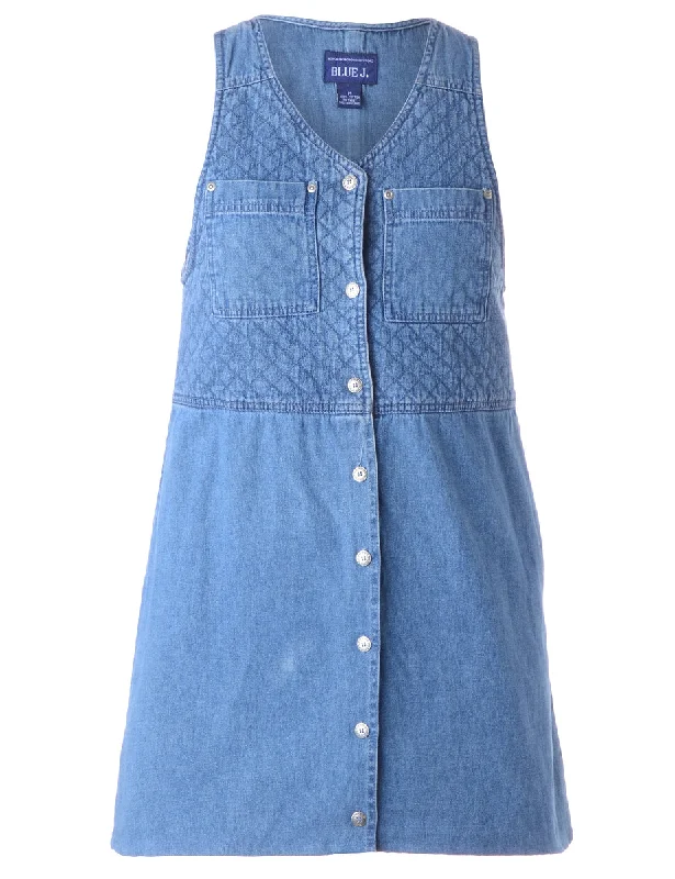 Label Heather Shortened Denim Dress