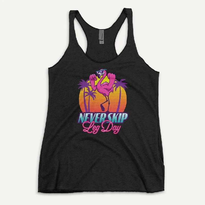 Never Skip Leg Day Flamingo Women’s Tank Top