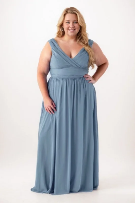 A-Line Maxi Chiffon Bridesmaid Dress CB0774