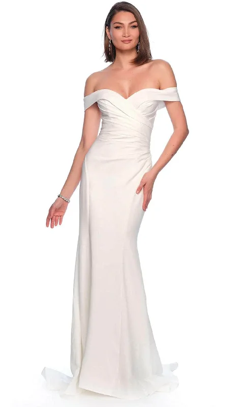 Dave & Johnny Bridal 12088 - Ruched Off Shoulder Bridal Gown