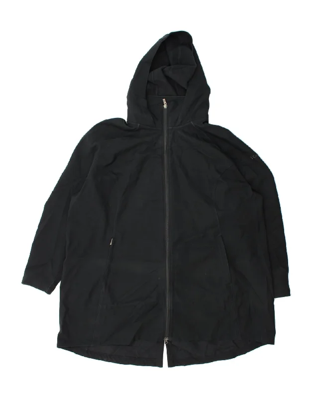 COLUMBIA Womens Oversized Hooded Windbreaker Coat UK 22 3XL Black