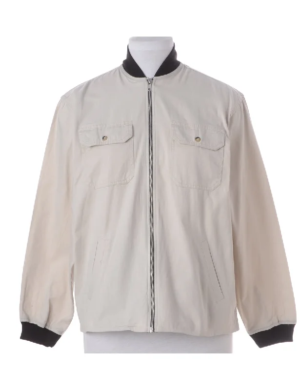 Label Jamie Branded Straight Hem Bomber Jacket