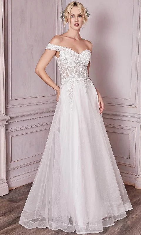 Ladivine Bridal CD961W - Sweetheart Embroidered Wedding Gown