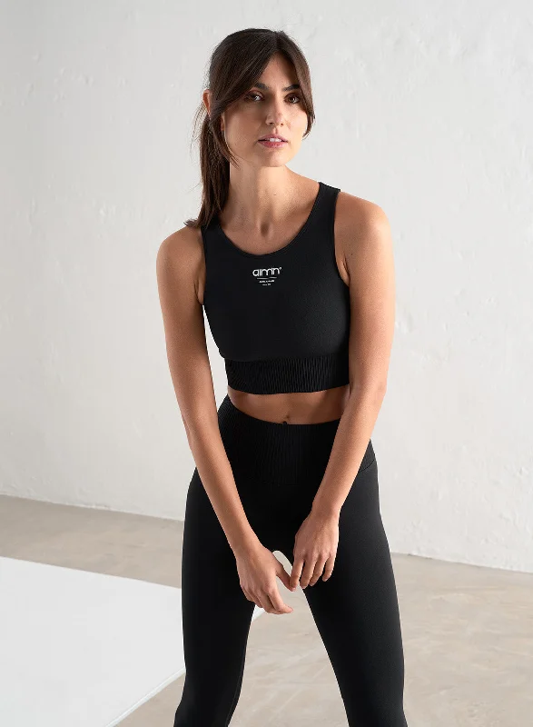 Black Edge Limitless Seamless Cropped Tank Top