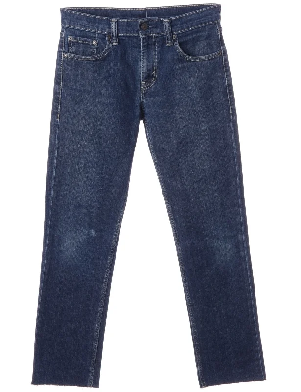 Label Indigo Cropped Jeans