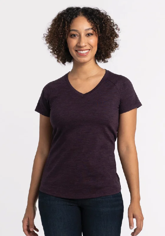 Mia V Neck • Final Sale Deals! - Deep Plum