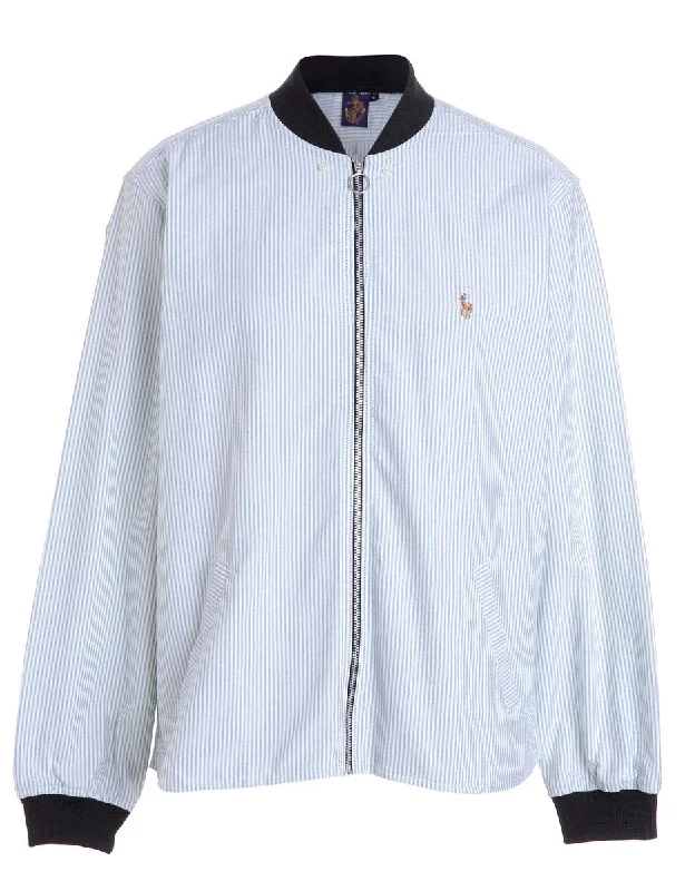 Label Jamie Branded Straight Hem Bomber Jacket