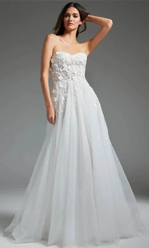 Jovani JB39160 - Applique Ornate Bridal Gown