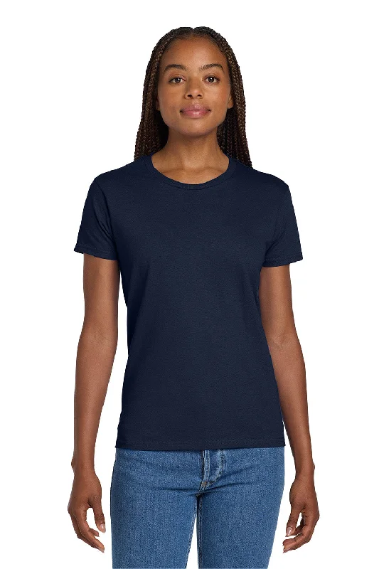 Gildan Womens Ultra Short Sleeve Crewneck T-Shirt - Navy Blue