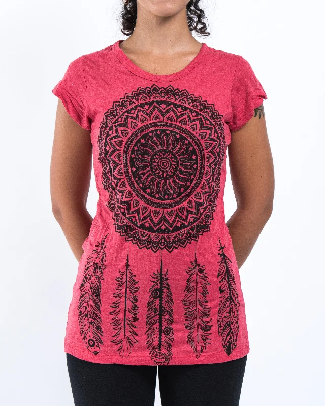 Womens Dreamcatcher T-Shirt in Red