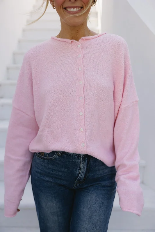 Noel Cardigan - Baby Pink