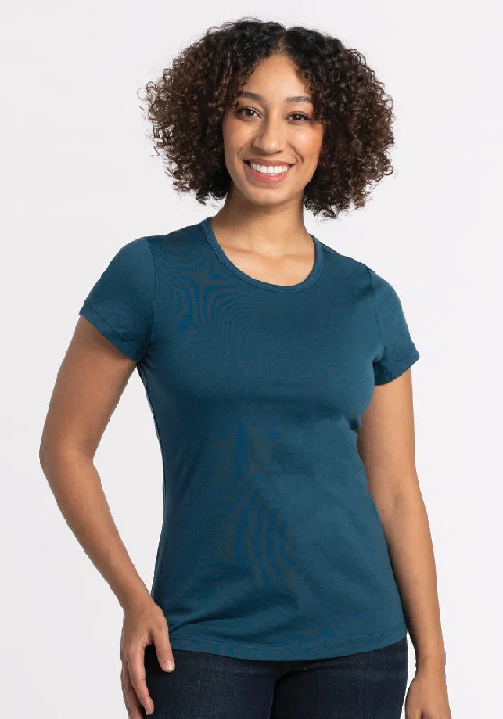 Addie Short Sleeve Crew • Final Sale Deals! - Real Teal