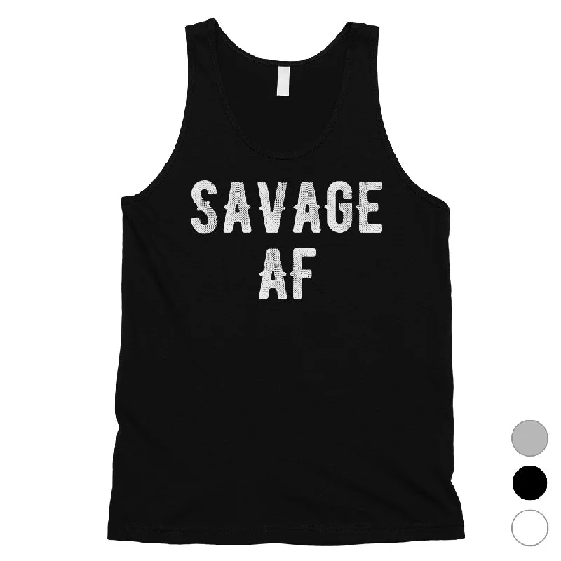 365 Printing Savage AF Mens Strong Confident Mood Tank Top Gift For Friend