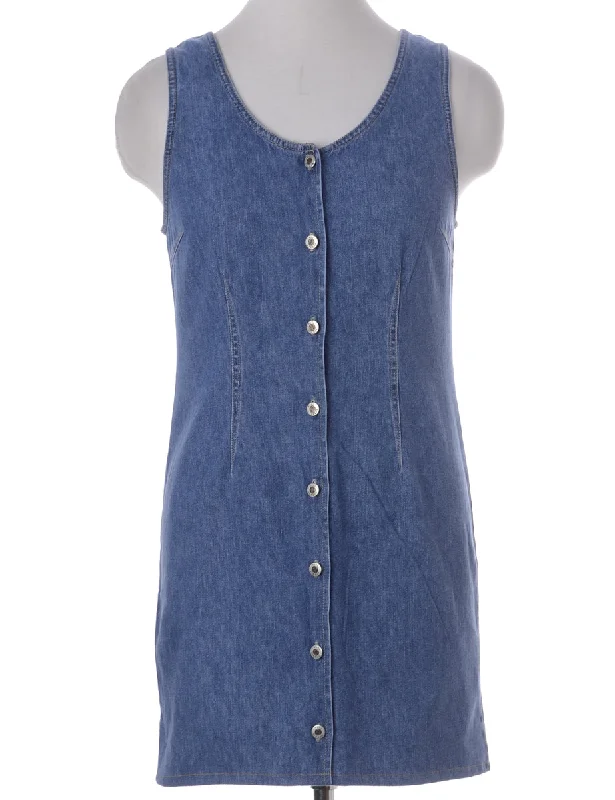 Label Heather Shortened Denim Dress