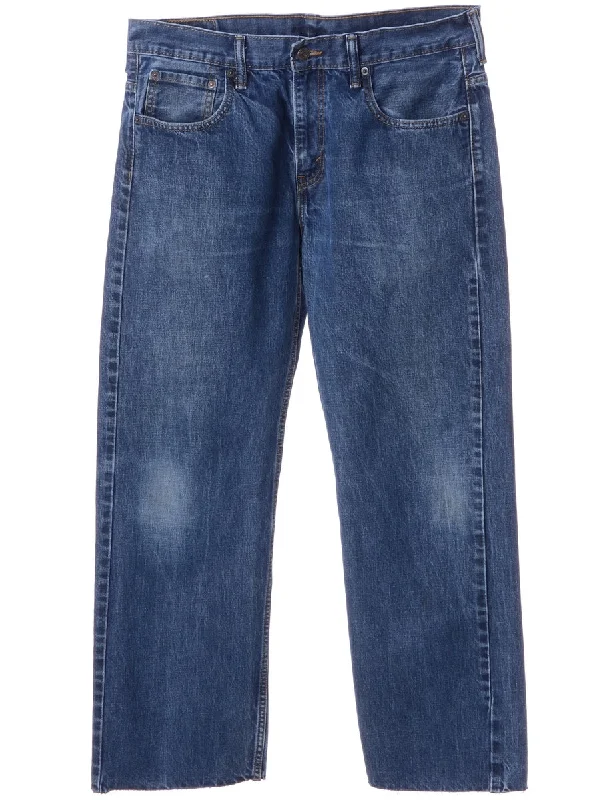 Label Indigo Cropped Jeans