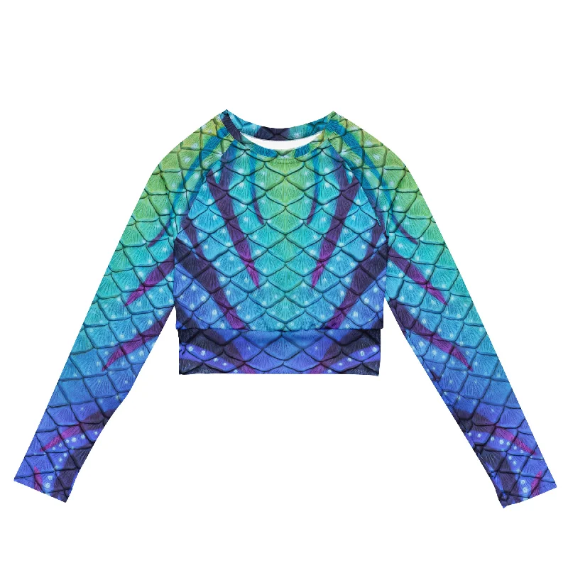 Navi Nightfall Recycled Cropped Rash Guard